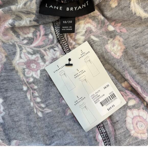 Lane Bryant 4-in-1 Convertible Maxi Dress Plus 18/20 NWT Off Shoulder Paisley - Picture 14 of 16